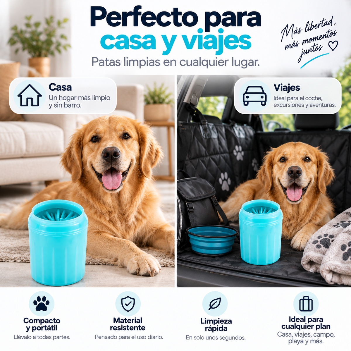 Limpiapatas Portátil para Mascotas